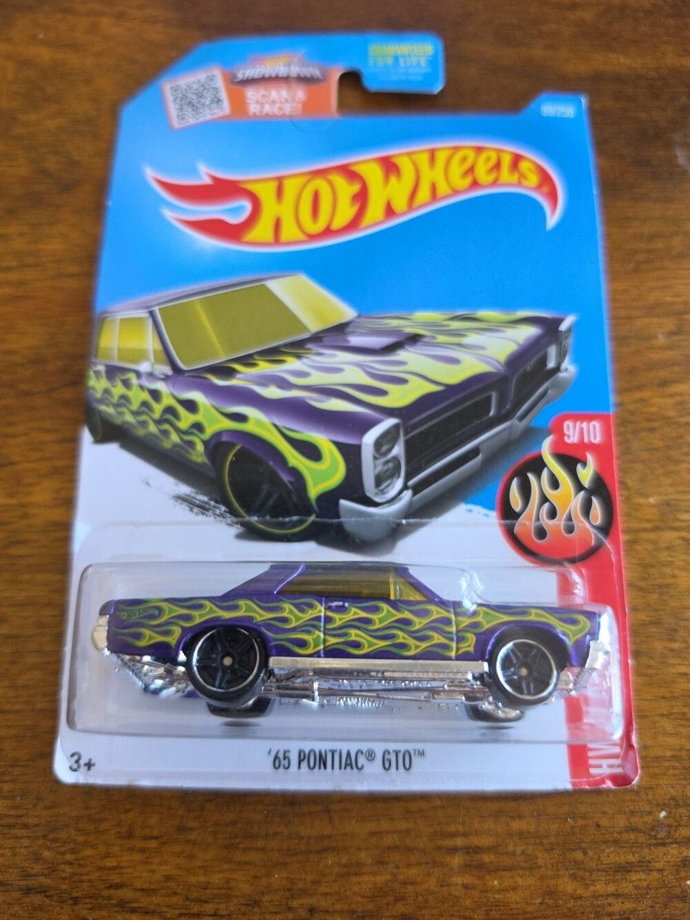 Hot Wheels HW Flames 2015 Purple '65 Pontiac GTO Diecast Car 99/250